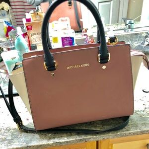 Michael Kors Selma Medium Tri-toned Satchel